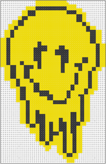 Melting Smiley Face - yellow