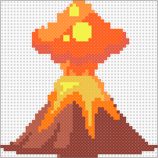Volcano for cotd - orange,red,cotdvolcanoes,volcano,cotd,brown