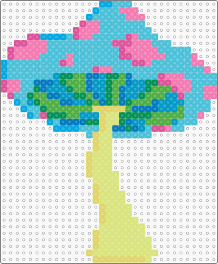 Trippy Mushroom - colorful, cotdsurrealism, light blue, mushroom, trippy, yellow