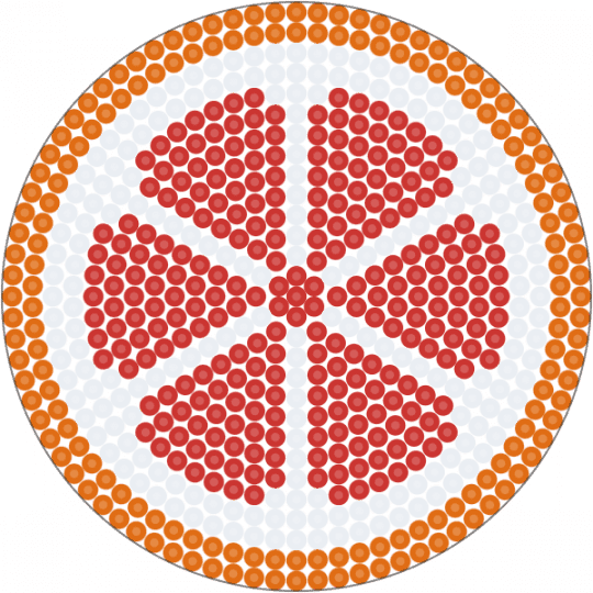 Citrus coasters pt. 5- Blood Orange - blood orange, citrus coaster, cotdfruit, orange, red, series