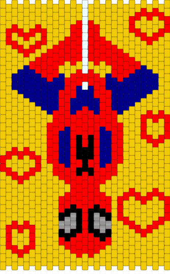 SPIDERMAN (NOT MY PATTERN!!!) - red, yellow