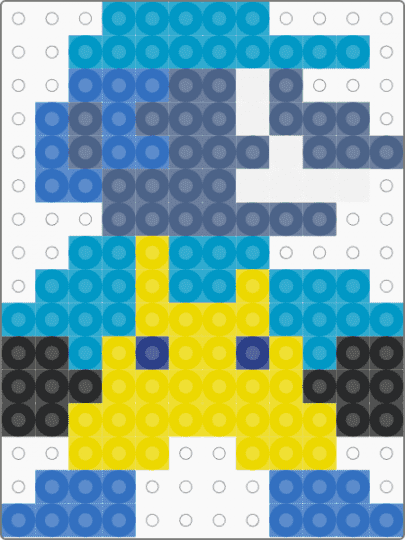 Inverted Mario - blue