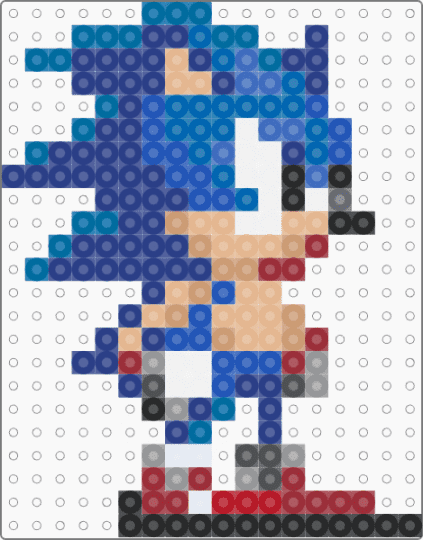 Sonic (Super Mario Maker) - blue