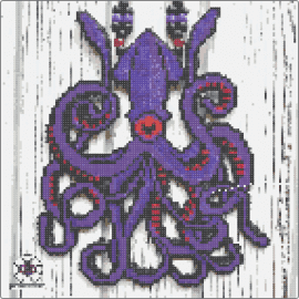 Beep - squid,octopus,giant,tentacles,cyclops,animal,purple