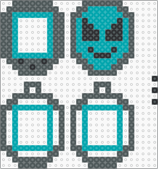 Pocket Pal Shaker - Happy Alien - cotdaliens, pink, shaker, shakercharm, tamagotchi, teal