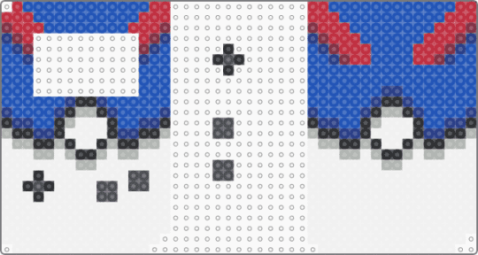 Gamecard Holder - Great Ball Edition - blue, cardholder, gameboy, greatball, nintendo, pokeball, pokemon, white