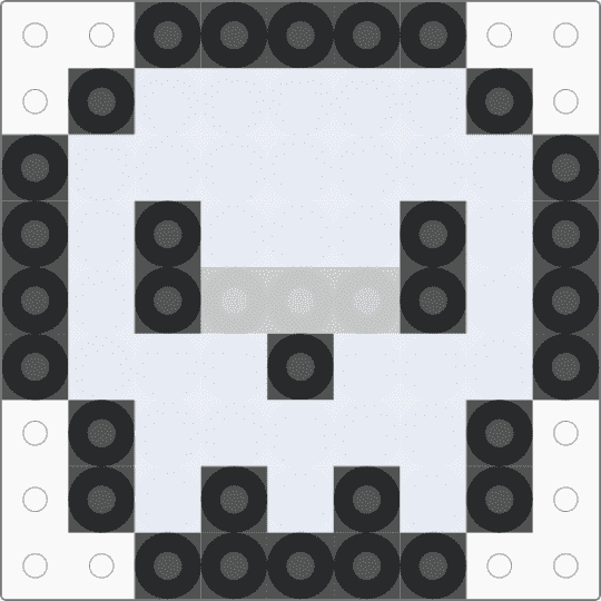 Skull 𓁹 𓁹 - skull, small, white