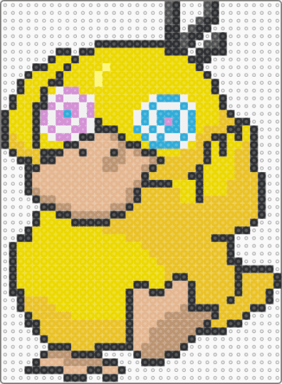 Trippy Psyduck v2 - beige, yellow