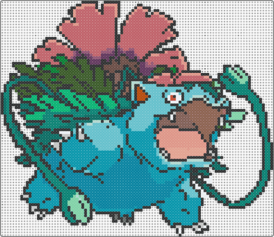 Mega Venusaur - bulbasaur, ivysaur, mega venusaur, pokemon, red, teal, venusaur