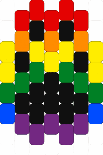 Pride / Rainbow Paw Pad V2 - pink,green,yellow,red,pride,paw,furry,therian,otherkin,rainbow,queer,lgbt