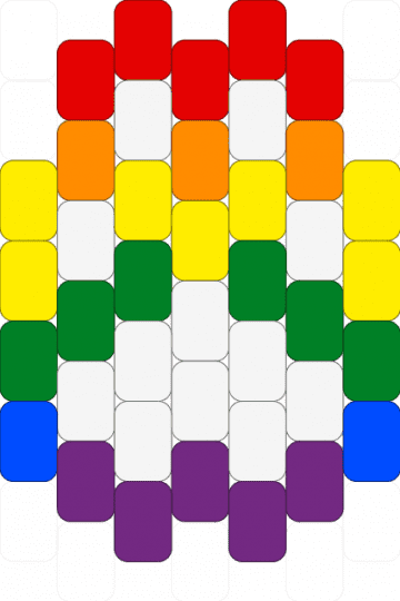 Pride / Rainbow Paw Pad - pink,green,yellow,red,pride,paw,furry,therian,otherkin,rainbow,queer,lgbt