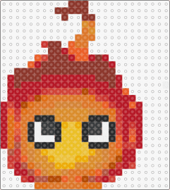 Calcifer - calcifer,howls moving castle,ghibli,anime,flame,fiery,character,orange,red