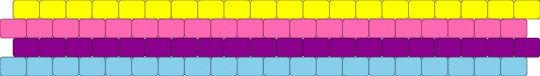 ESSA handler flag peyote stitch cuff - pink,essa,dog,cuff,handler,emotional support,stuffed animal