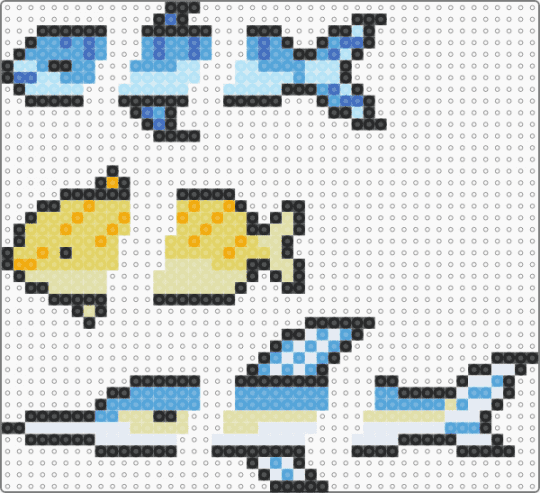 fish keychains - articulated, doll, fish, keychain, light blue, marine, segmented, yellow