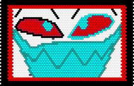 UNFINISHED 3 - vox,hazbin hotel,helluva boss,character,head,demon,cartoon,tv show,animation,red,black,teal