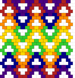 Chain / Scale print (rainbow colours) - scales,chain,panel,colorful,rainbow,yellow,green,blue,red