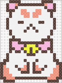 Puppycat from Bee and Puppycat - puppycat,bee and puppycat,character,tv show,cartoon,white,pink