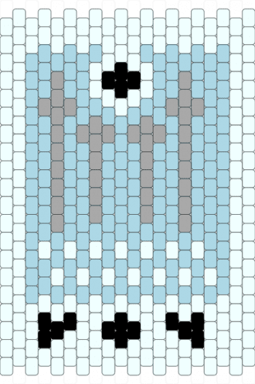 Four of Swords - bag, crossbody, four of swords, light blue, panel, tarot, tarot card