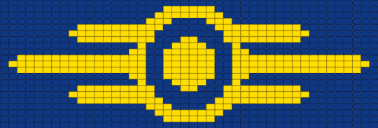 vault-tec logo - blue,yellow,fallout,vaulttec