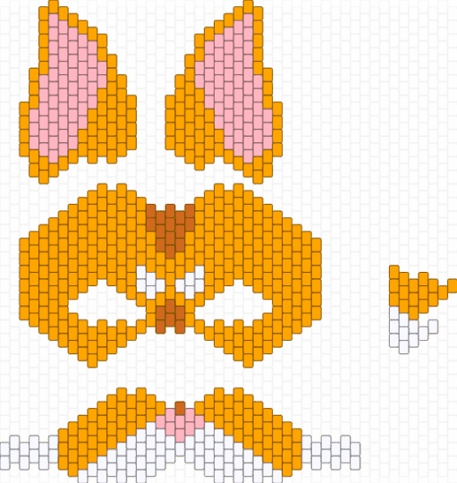 orange cat therian mask - orange