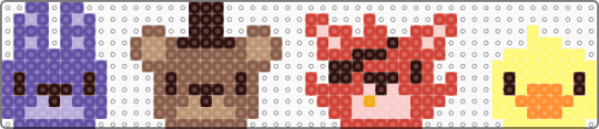 The fnaf gng - purple,red,tan,colorful
