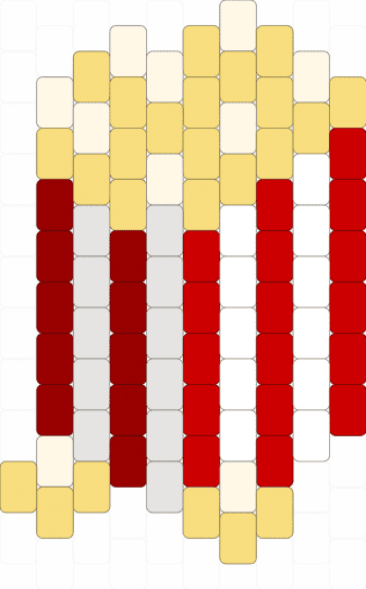 Popcorn Charm - carnival, food, red, yellow