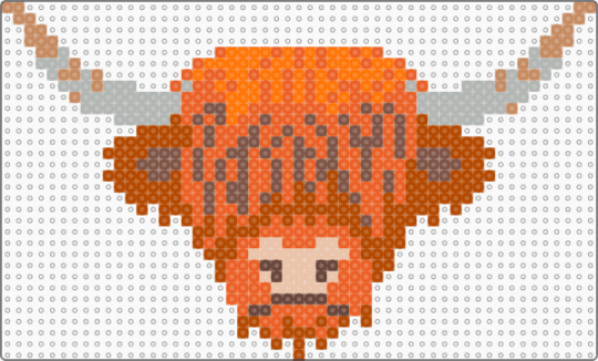 Highland Cow - red,orange