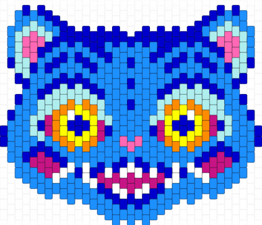 KPDH Derpy Tiger - light blue,purple