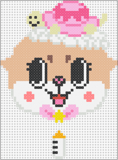 Chiitan with hanging bottle - pink,beige
