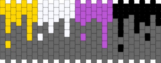 non binary drippy cuff - drip, gray, multistitch, nonbinary, pride