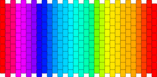 rainbow gradient cuff ;-; - colorful, eyesore, gradient, light blue, pink, rainbow, yellow