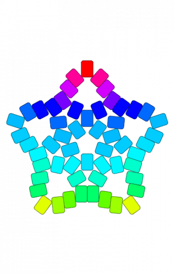 star (ow my eyes) - colors, light blue, purple, rainbow, star, teal, trippy