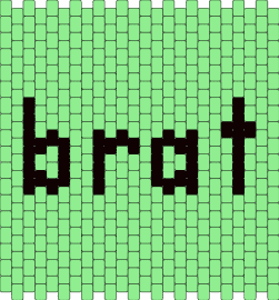 charliiiiiii - brat,text,panel,simple,green