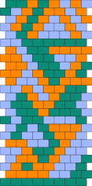 uuuuy - geometric,mosaic,intricate,harmonious,visual,artistic,orange,blue,green