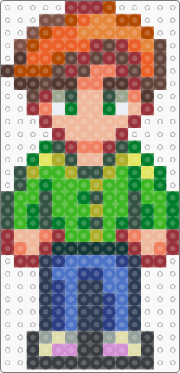 Alex from Stardew Valley - bachelor, boy, brown, character, colorful, gray, green, orange, red, st, stardew valley, videogame