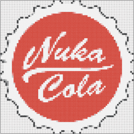 nuka cola - nuka cola,fallout,video game,tv show,logo,red,white