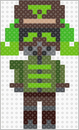 venomshank || Phighting - brown, fuse bead, gold, green, inpherno, p, phighter, phighting, roblox