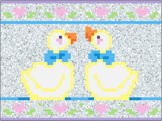 Duckiess - light blue, pink, white, yellow
