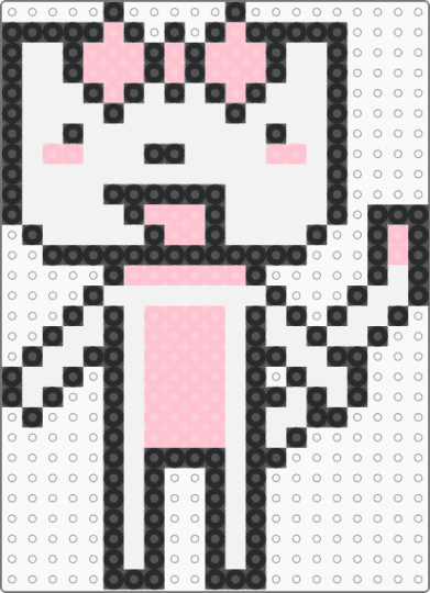 Kitty - pink,white