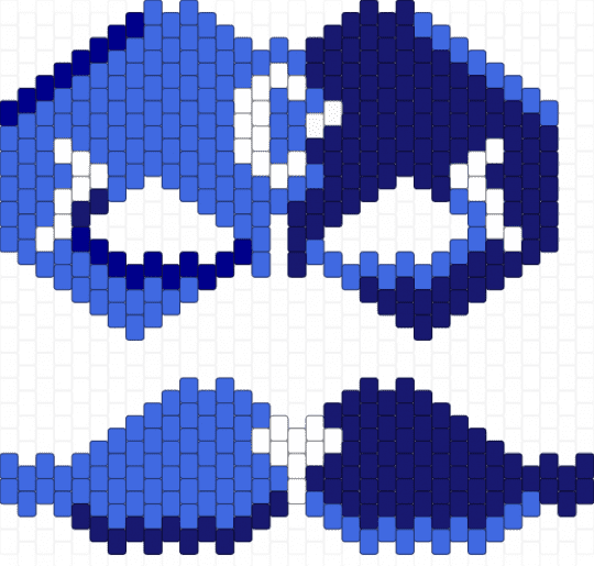 Moon mask demo - blue, purple