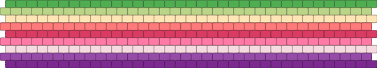 Aroaceflux Pride Flag Peyote Cuff ! - 