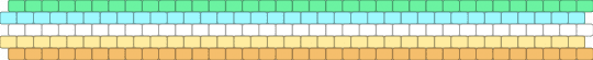 Neopronouns Pride Flag Peyote Cuff ! - teal,light blue,yellow,orange,pride,lgbtq,peyote,odd peyote,peyote stitch