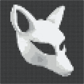 Wolf mask - wolf,lun,mask,dj,helmet,animal,white,black