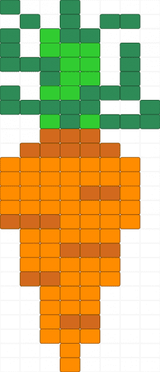 Carrot - green, orange, vegetable