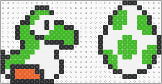 Baby Yoshi + Egg - green