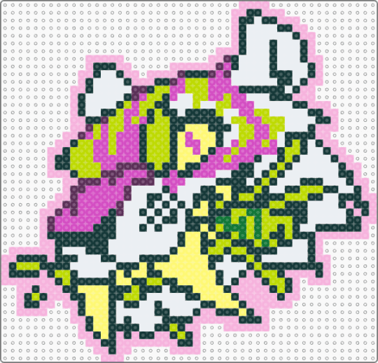 RAVERTOOTH TIGER!! PERLER! - furry, green, music, pink, tiger, yellow