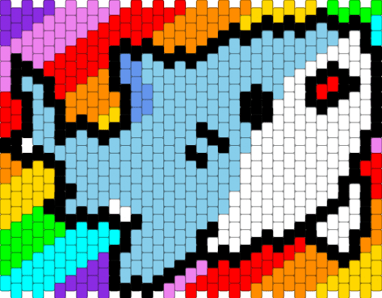 Shark - light blue,red