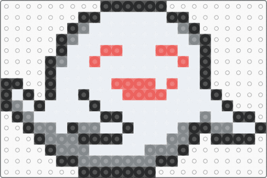 Hu Tao's ghost buddy (not all mine) - gray, red, white