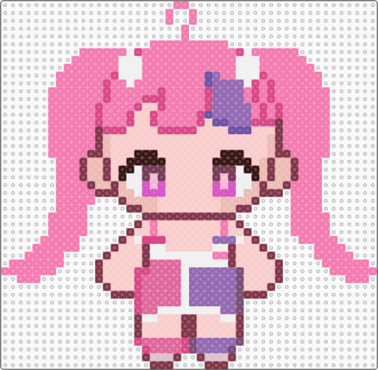 Ironmouse chibi (Used base) - pink,beige,ironmouse,vtuber,chibi,remix