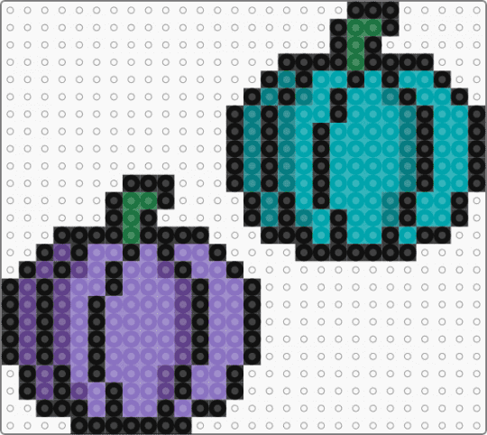 Pumpkin 8 - blue, teal
